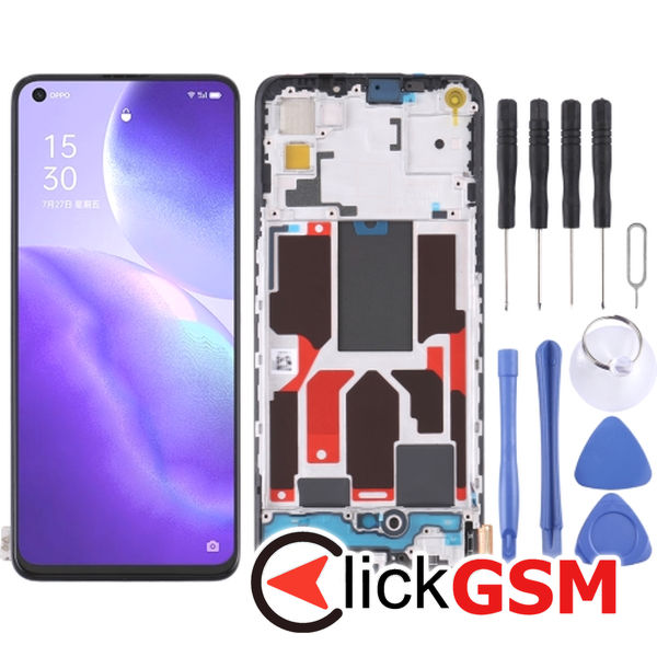 Piesa Piesa Display Cu Touchscreen Si Rama Oppo Reno5 5g 1xp7