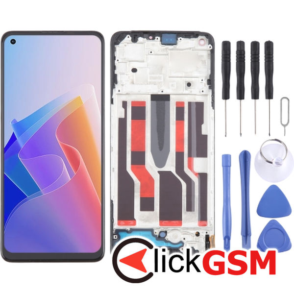 Piesa Display Cu Touchscreen Si Rama Oppo Reno8 Z 5g 2u57