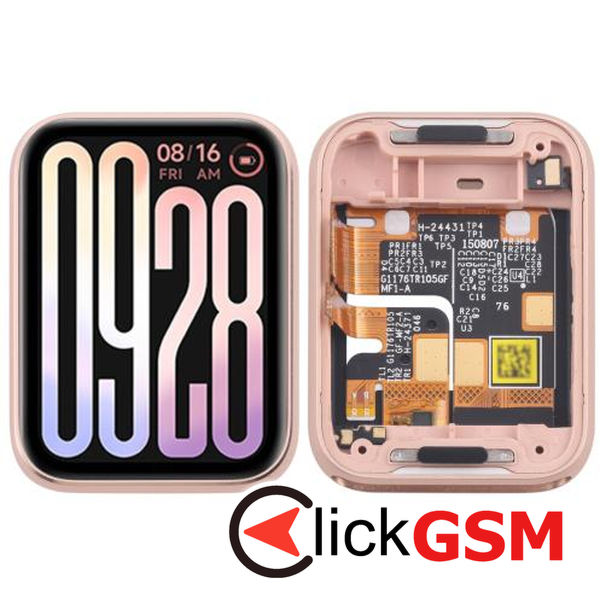 Piesa Display Cu Touchscreen Si Rama Pink Xiaomi Band 9 Pro 4p1w