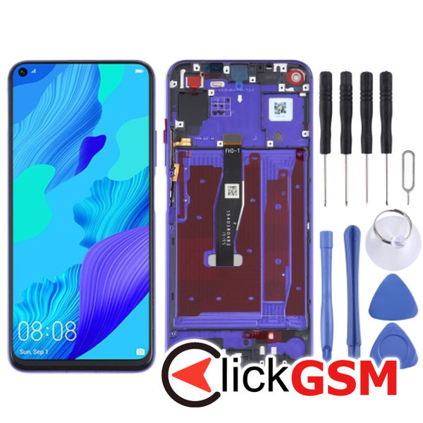 Piesa Piesa Display Cu Touchscreen Si Rama Purple Huawei Nova 5t 2urq