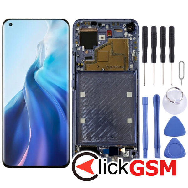 Piesa Display Cu Touchscreen Si Rama Purple Xiaomi Mi 11 25ze