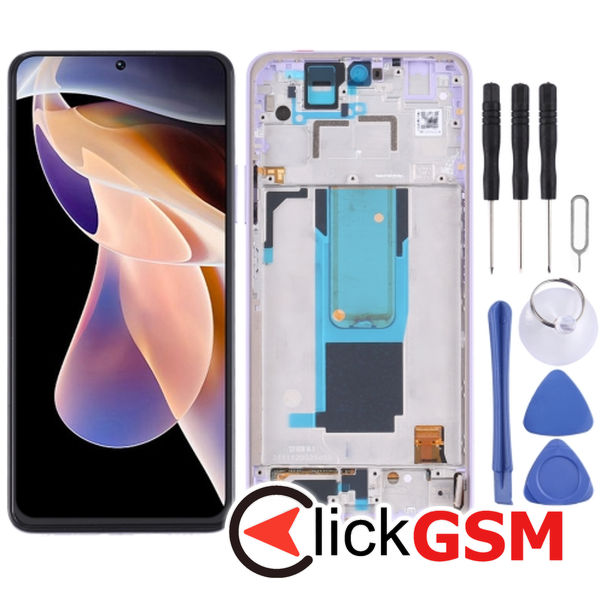 Piesa Piesa Display Cu Touchscreen Si Rama Purple Xiaomi Redmi Note 11 Pro.plus 5g 25y6