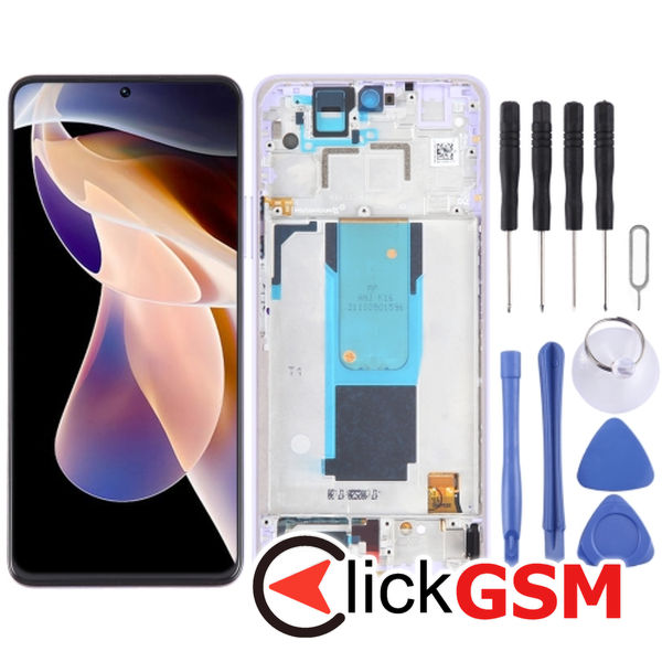 Piesa Display Cu Touchscreen Si Rama Purple Xiaomi Redmi Note 11 Pro.plus 5g 2uvl