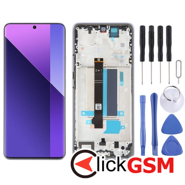 Piesa Display Cu Touchscreen Si Rama Purple Xiaomi Redmi Note 13 Pro.plus 49at