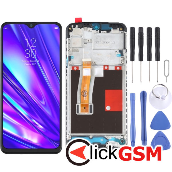 Piesa Display Cu Touchscreen Si Rama Realme 5 Pro 1xt9