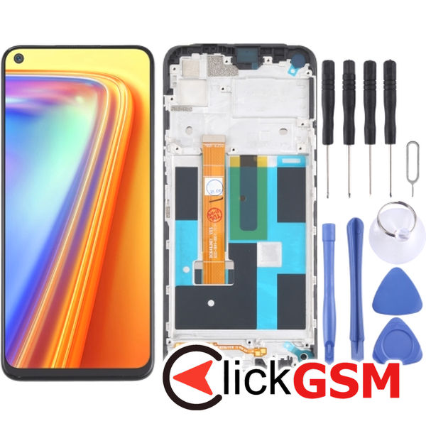 Piesa Piesa Display Cu Touchscreen Si Rama Realme 7 5g 1xss