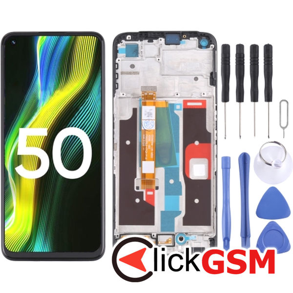 Piesa Display Cu Touchscreen Si Rama Realme Narzo 50 49cp