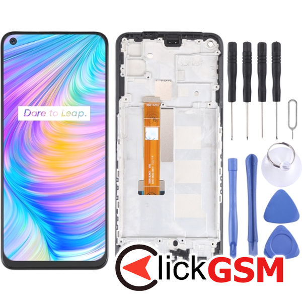 Piesa Piesa Display Cu Touchscreen Si Rama Realme Q2 1xpm