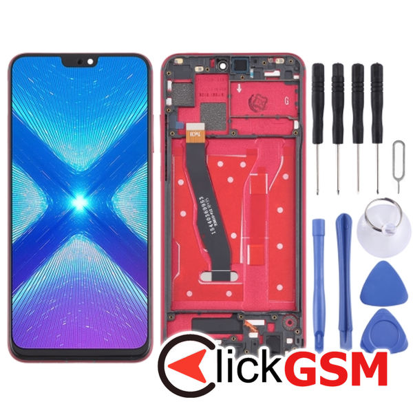 Piesa Display Cu Touchscreen Si Rama Red Honor 8x 2c2p