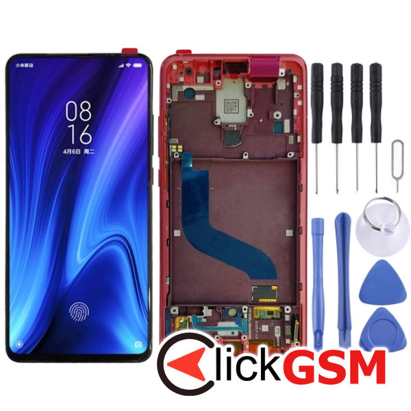 Piesa Display Cu Touchscreen Si Rama Red Xiaomi Redmi K20 2611