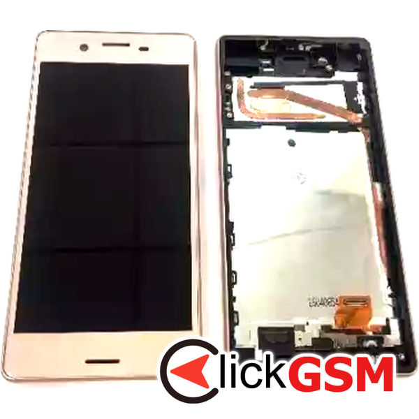 Piesa Display Cu Touchscreen Si Rama Roz Sony Xperia X 36ku