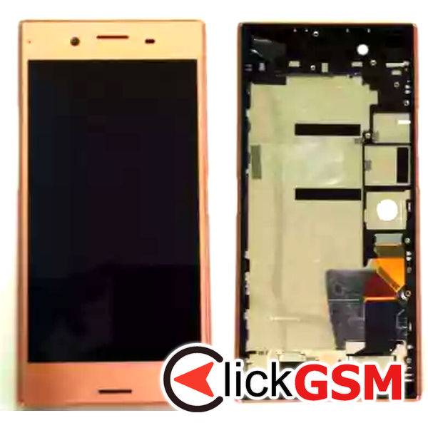 Piesa Piesa Display Cu Touchscreen Si Rama Roz Sony Xperia Xz Premium 36sh