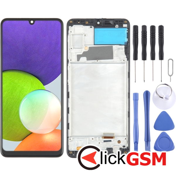 Piesa Piesa Display Cu Touchscreen Si Rama Samsung Galaxy A22 4ezn