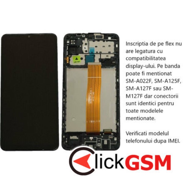 Piesa Piesa Display Cu Touchscreen Si Rama Samsung Galaxy M12 34b2