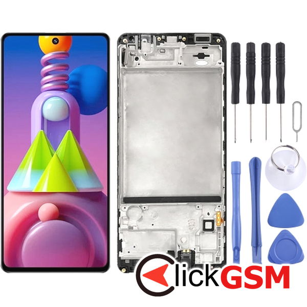 Piesa Piesa Display Cu Touchscreen Si Rama Samsung Galaxy M51 4f0u