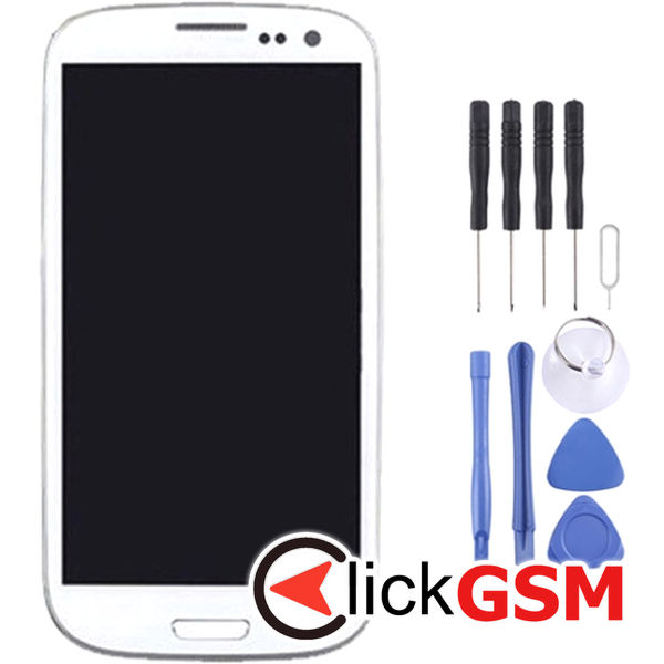 Piesa Display Cu Touchscreen Si Rama Samsung Galaxy S3 4eut