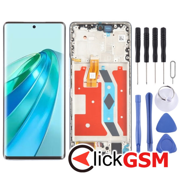 Piesa Display Cu Touchscreen Si Rama Silver Honor X9a 5g 2zn7