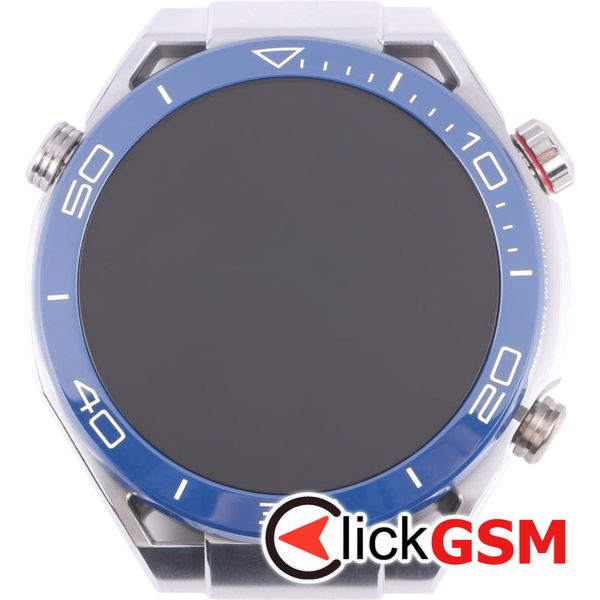 Piesa Piesa Display Cu Touchscreen Si Rama Silver Huawei Watch Ultimate 2few