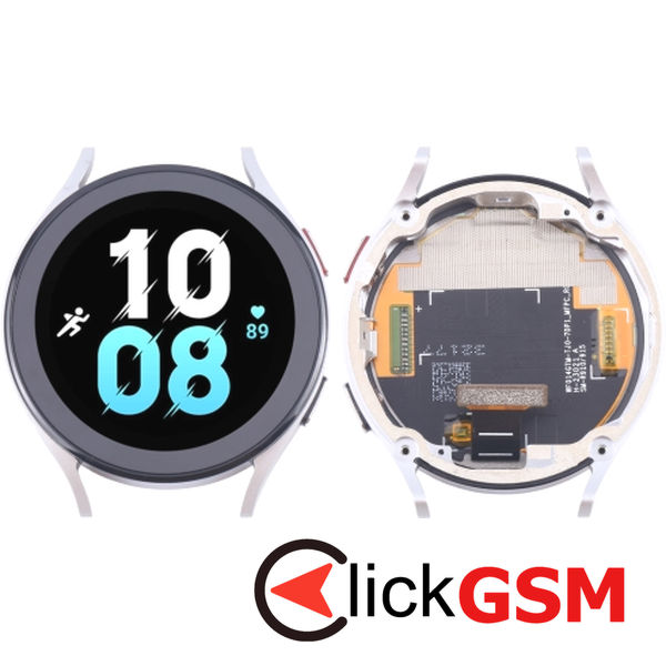 Piesa Display Cu Touchscreen Si Rama Silver Samsung Galaxy Watch 5 44mm 487s