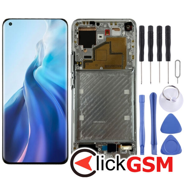 Piesa Piesa Display Cu Touchscreen Si Rama Silver Xiaomi Mi 11 25zc