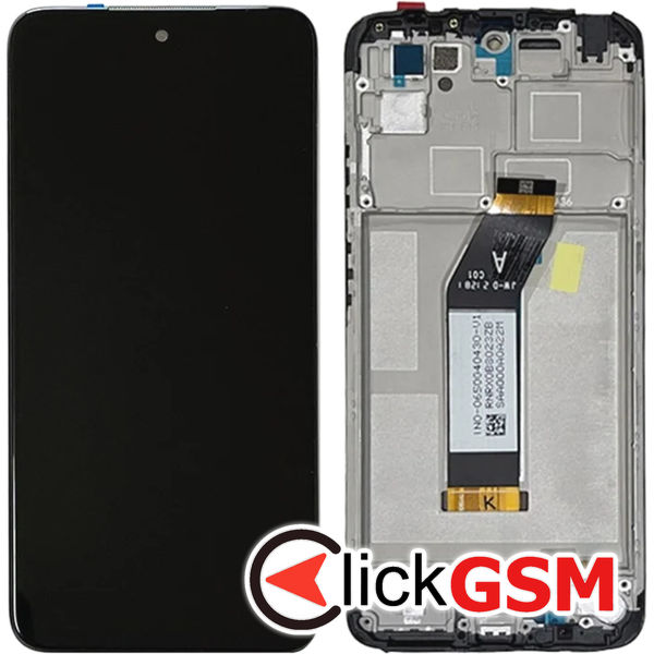 Piesa Display Cu Touchscreen Si Rama Silver Xiaomi Redmi Note 11 4x8k