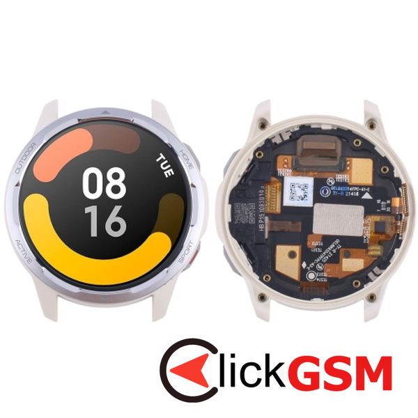 Piesa Display Cu Touchscreen Si Rama Silver Xiaomi Watch S1 4p97