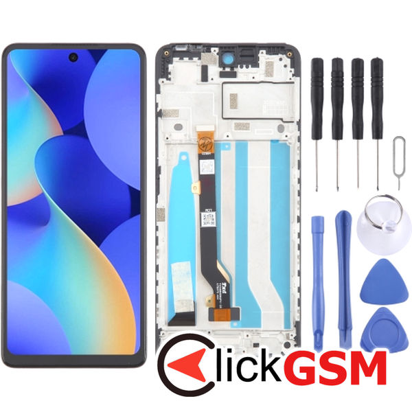 Piesa Piesa Display Cu Touchscreen Si Rama Tecno Spark 10 Pro 1eoh