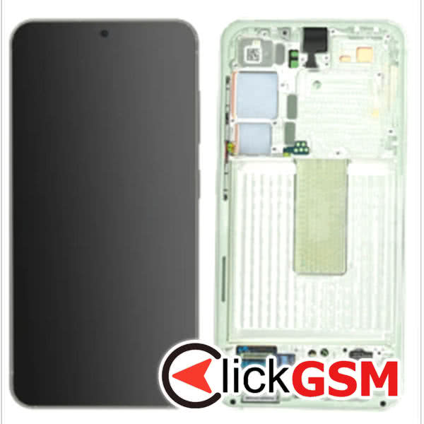 Piesa Piesa Display Cu Touchscreen Si Rama Verde Deschis Samsung Galaxy S23 2935