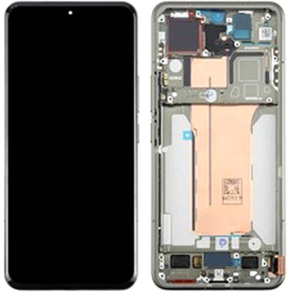 Display cu TouchScreen, Rama Verde Xiaomi 15 Pro · For Xiaomi 15 Pro Grade S AMOLED Screen and Digitizer Assembly + Frame (Without Logo) - Green