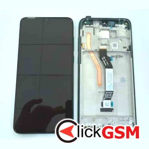 Piesa Display Cu Touchscreen Si Rama Verde Xiaomi Redmi Note 8 Pro 3aea