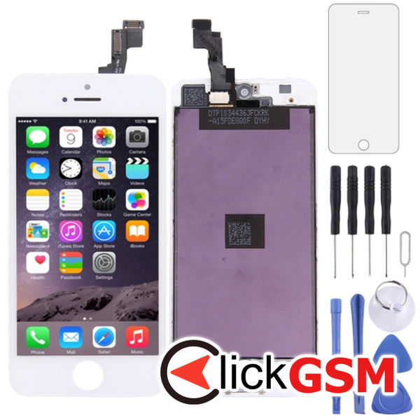 Piesa Display Cu Touchscreen Si Rama White Apple Iphone 5s 4fbc