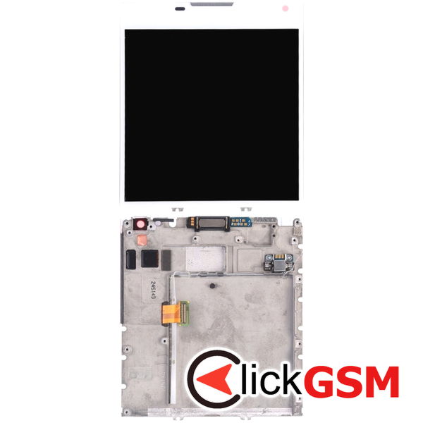 Piesa Display Cu Touchscreen Si Rama White Blackberry Passport 21pj