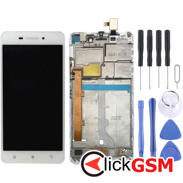 Piesa Piesa Display Cu Touchscreen Si Rama White Lenovo S60 2416