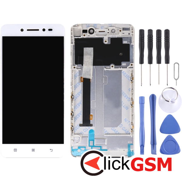 Piesa Piesa Display Cu Touchscreen Si Rama White Lenovo S90 2rq0