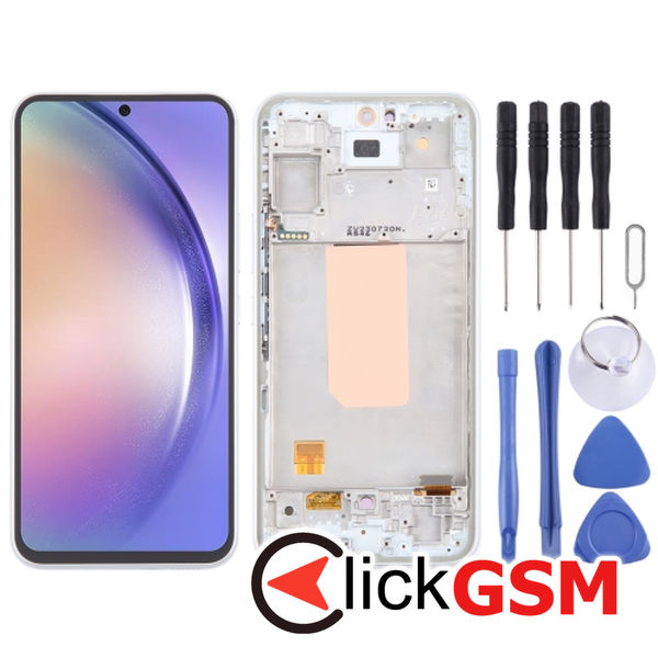 Piesa Piesa Display Cu Touchscreen Si Rama White Samsung Galaxy A54 5g 4o42