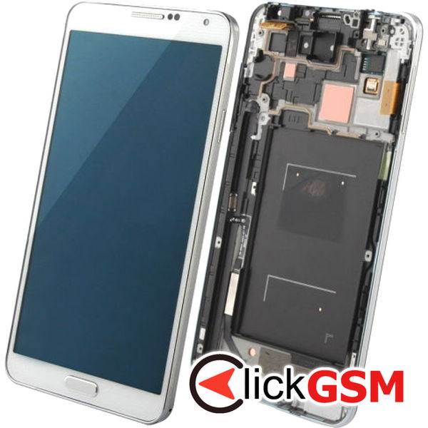 Piesa Display Cu Touchscreen Si Rama White Samsung Galaxy Note 3 209k