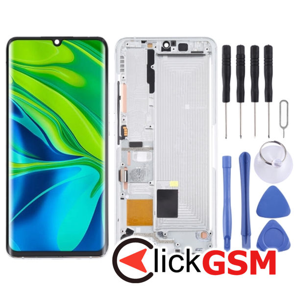 Piesa Piesa Display Cu Touchscreen Si Rama White Xiaomi Mi Cc9 Pro 25jv