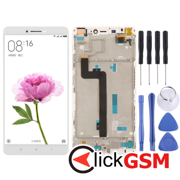 Piesa Piesa Display Cu Touchscreen Si Rama White Xiaomi Mi Max 25jq