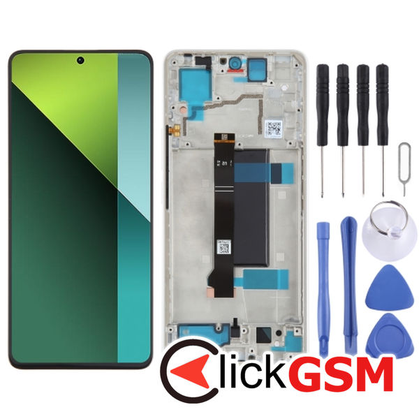 Piesa Piesa Display Cu Touchscreen Si Rama White Xiaomi Poco X6 43dd