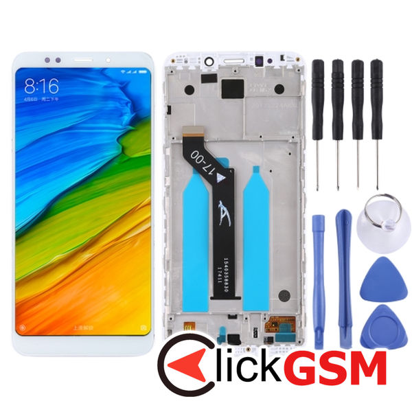 Piesa Piesa Display Cu Touchscreen Si Rama White Xiaomi Redmi 5 Plus 25jg