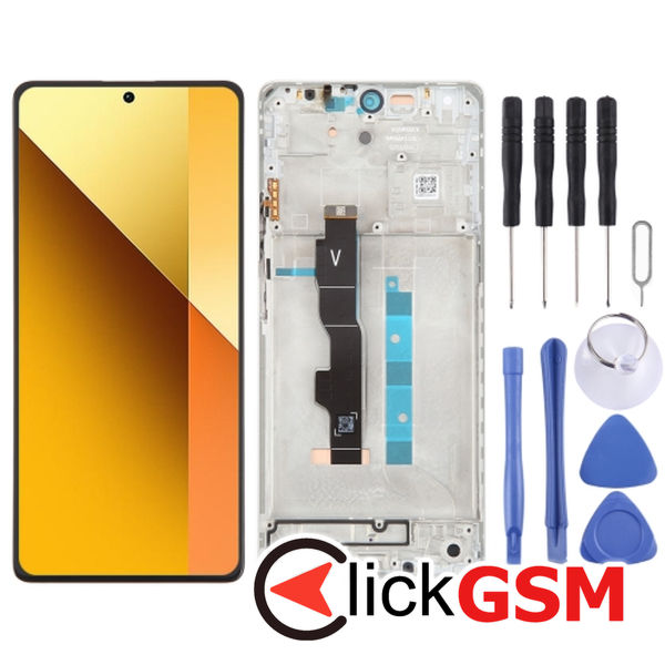 Piesa Display Cu Touchscreen Si Rama White Xiaomi Redmi Note 13 5g 49ax