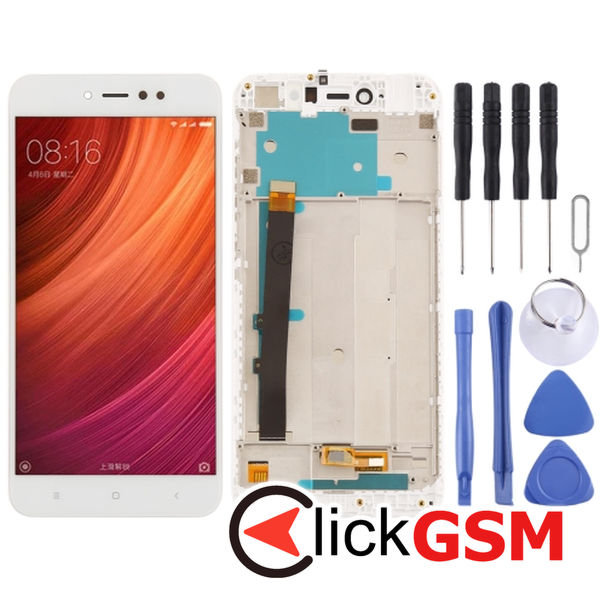 Piesa Display Cu Touchscreen Si Rama White Xiaomi Redmi Note 5a 25it