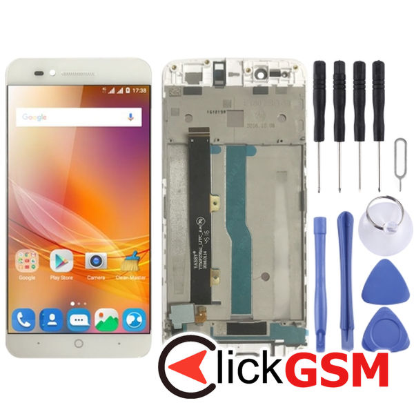 Piesa Piesa Display Cu Touchscreen Si Rama White Zte Blade A610 1y9h