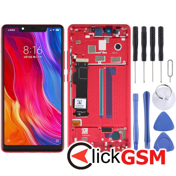 Piesa Display Cu Touchscreen Si Rama Xiaomi Mi 8 Se 25jj