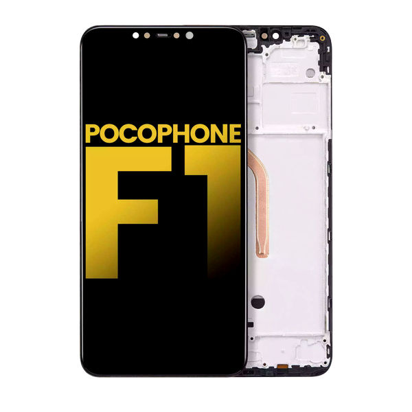 Xiaomi Pocophone F1 · LCD Assembly With Frame For Xiaomi Pocophone F1 (Aftermarket Plus) (All Colors)