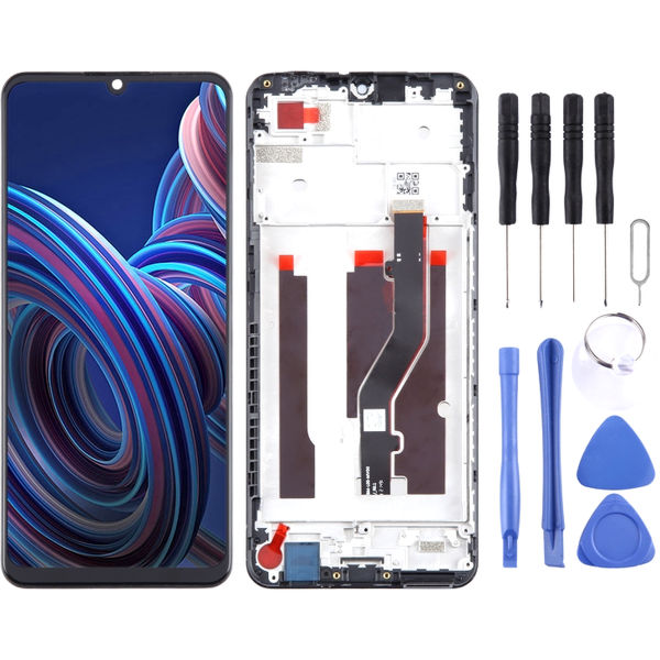 For ZTE Blade A72 4G A7040 LCD Screen Digitizer Full Assembly with Frame