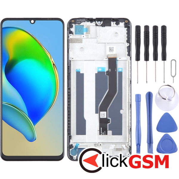 Piesa Display Cu Touchscreen Si Rama Zte Blade V40 Vita 3g0u