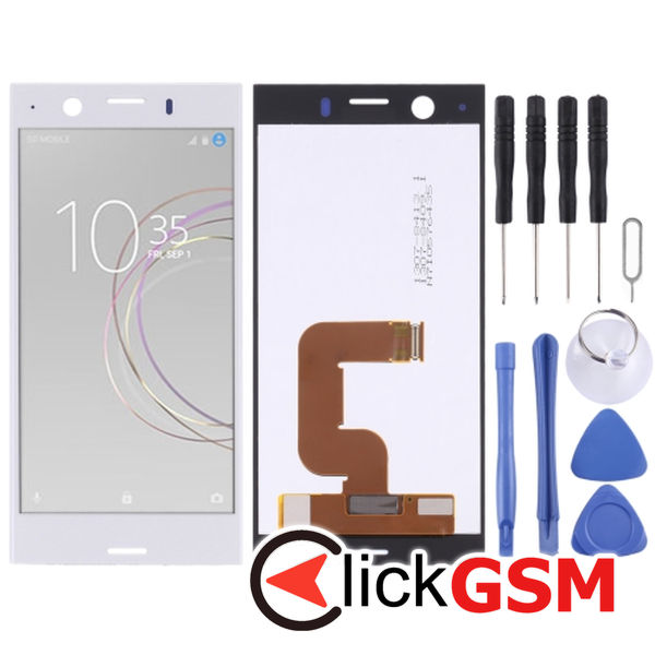 Piesa Display Cu Touchscreen Silver Sony Xperia Xz1 Compact 2148