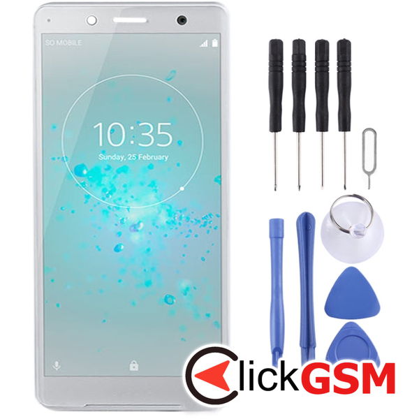 Piesa Display Cu Touchscreen Silver Sony Xperia Xz2 Compact 213e