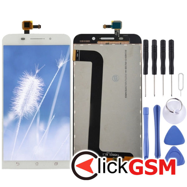 Piesa Display Cu Touchscreen White Asus Zenfone Max 4n71